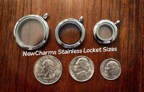 SS40  Stainless Steel Silver Curvy Heart Floating Locket