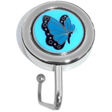 PC5004-12 December Butterfly Purse Hanger on Blue