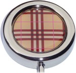PLAID PRINT PURSE HANGER