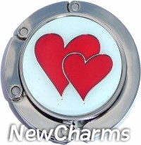 PH7001 Red Hearts Foldable Purse Hanger