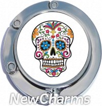 PH9033 Sugar Skull Foldable Purse Hanger