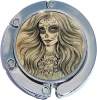 PH10469 Dia De Los Muertos Foldable Purse Hanger