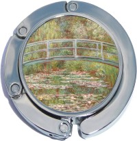 PH10669 Monet Bridge Painting Color Foldable Purse Hanger