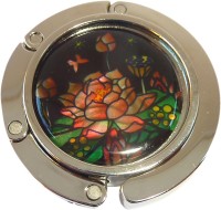 PH8112 Flower on Black Purse Hanger