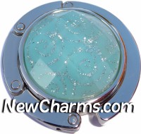 PH8167 Aqua Swirl Foldable Purse Hanger