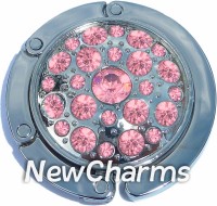PH8197 Pink Stone Assortment Purse Hanger