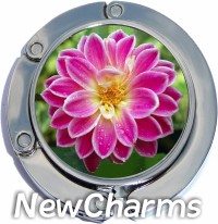 PH8201 Fuchsia Flower Photo Foldable Purse Hanger