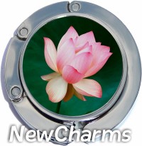PH8202 Light Pink Flower Photo Foldable Purse Hanger