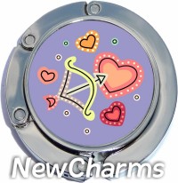 HEARTS AND ARROW PURSE HANGER