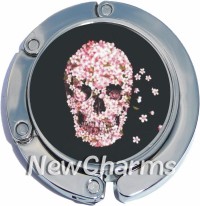 PH9026 Skull of Flowers Foldable Purse Hanger
