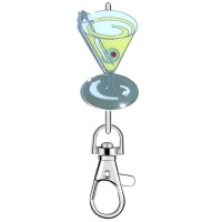 KK2205 Martini Glass Cocktail Purse Key Chain