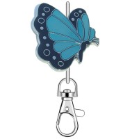 KK2207.12 Blue Butterfly Purse Key Chain