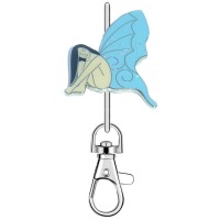 KK2223 Fairy Blue Wings Purse Key Chain