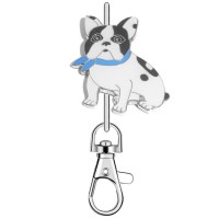 KK2266 French Bulldog Puppy Dog Purse Key Chain
