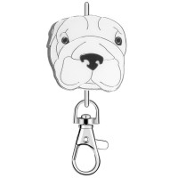 KK2293 Bulldog Puppy Dog Purse Key Chain