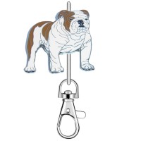 KK2304 English Bulldog Standing Dog Purse Key Chain