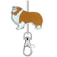 KK2314 Sheltie Shetland Sheepdog or Collie Purse Key Chain