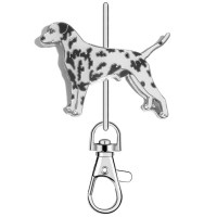 KK2315 Dalmatian Dog Standing Purse Key Chain