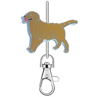KK2320 Golden Retriever Dog Standing Purse Key Chain