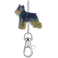 KK2338 Schnauzer Dog Purse Key Chain