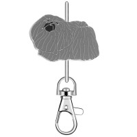 KK2339 Pekingese Dog Purse Key Chain
