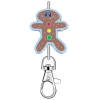 KK2351 Smiling Gingerbread Man Purse Key Chain