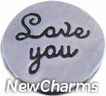 GS522 I Love You Snap Charm