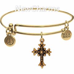 Cross Bangle Bracelet