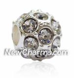 Clear Stones Euro Bead