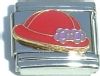 Red Hat with Purple Flowers
