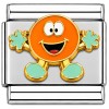 CT1155orange Orange Candy Italian Charm