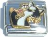 CT1417 Cat (black and white) Italian Charm