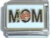 CT1518 Mom with Rose Italian Charm