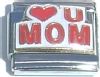 CT1536 Love You Mom (in red) Italian Charm