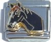 CT1670k Horse Head in Black Italian Charm