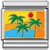 CT2004 Palm Tree Scene Italian Charm