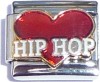 CT2010r Hip Hop on Red Heart Italian Charm