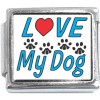 CT3139 Love My Dog Photo Italian Charm