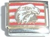 CT3359 Eagle on Stripes Italian Charm