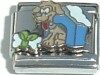 CT3416 Dog in Doghouse Italian Charm