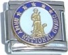 CT3614 Army National Guard on White Italian Charm