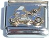 CT3958BLUE Motorcycle in Blue Italian Charm