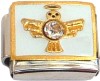 CT4164bird Bird or Angel with Stone Italian Charm