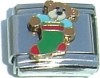 CT4302 Stocking with Teddy Bear Italian Charm