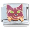 CT7113 Great Dane White Heart Italian Charm