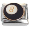 CT8159 Angled Magic 8 Ball Pool Ball Italian Charm