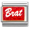 CT9701 Brat on Red Photo Italian Charm