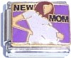 CT9069 New Mom on Purple Italian Charm