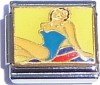 CT9086 Woman in Blue Swimsuit Italian Charm