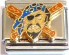 CT9264 Pirate Blue Bandana Italian Charm